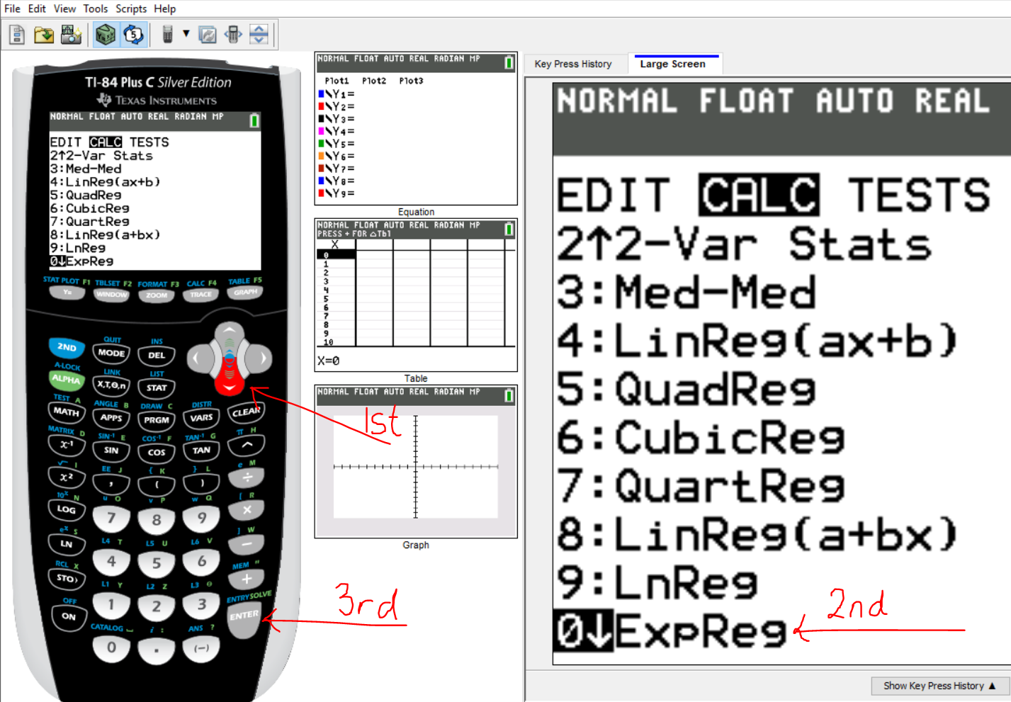 Exponential Model - TI84Plus - 7