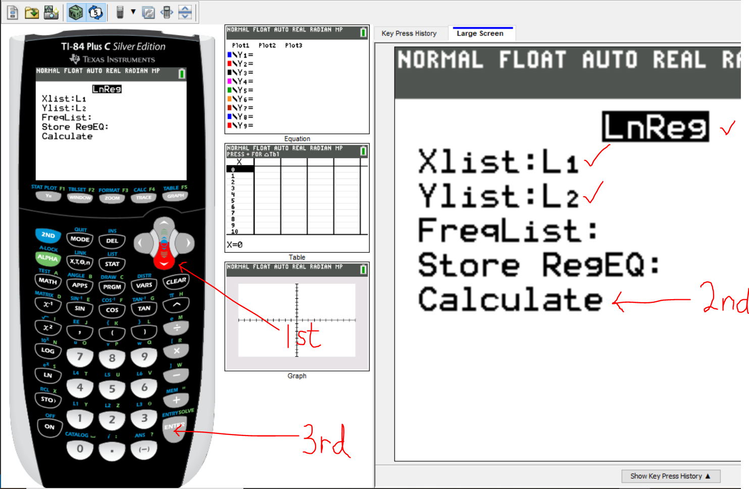 Logarithmic Model - TI84Plus - 8